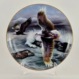 Vintage 1990s The Franklin Mint - Heirloom Collection - Tides of Freedom Limited Edition Collectible Plate