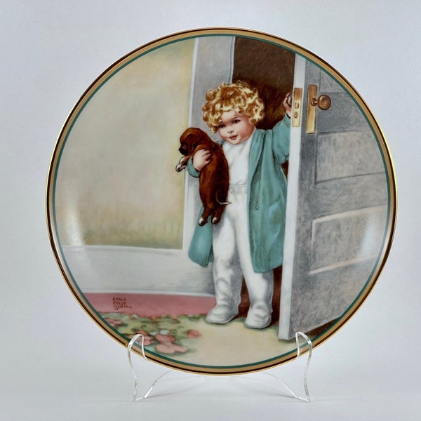 Vintage 1986 The Hamilton Collection - Rockford Editions Inc A Child's Best Friend - "Good Morning" Collectible Plate - Free Shipping