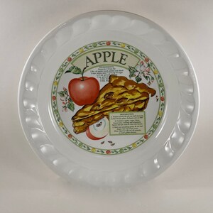 Vintage 1990s Himark - The Golden Pie Collection - Homemade Apple Pie Recipe Plate