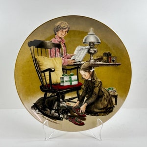 Vintage 1982 Bradford Exchange - Knowles - The Americana Holidays Collection - &quot;Father&#39;s Day&quot; Porcelain Collectible Plate