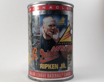 Vintage 1997 Pinnacle Inside 10 MLB Baseball Cards in a Can Featuring Cal Ripken Jr