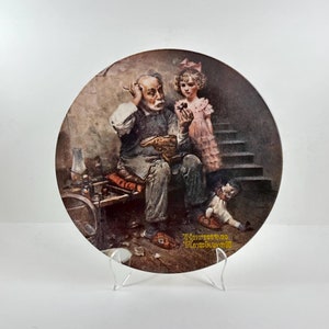 Vintage 1978 Bradford Exchange - Knowles - Rockwell Heritage Series - The Cobbler Limited Edition Collectible Plate