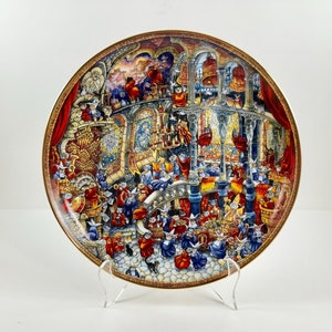 Vintage 1990s The Franklin Mint - Heirloom Recommendation - &quot;Holy Cats&quot; Limited Edition Collectible Porcelain Plate