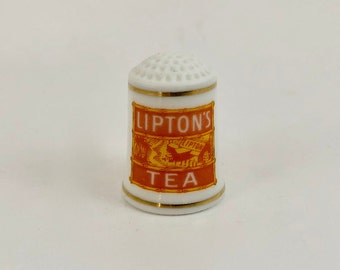 Dixon\u2019s Stove Polish 1980 Franklin Mint Porcelain Country Store Thimble-Bone China