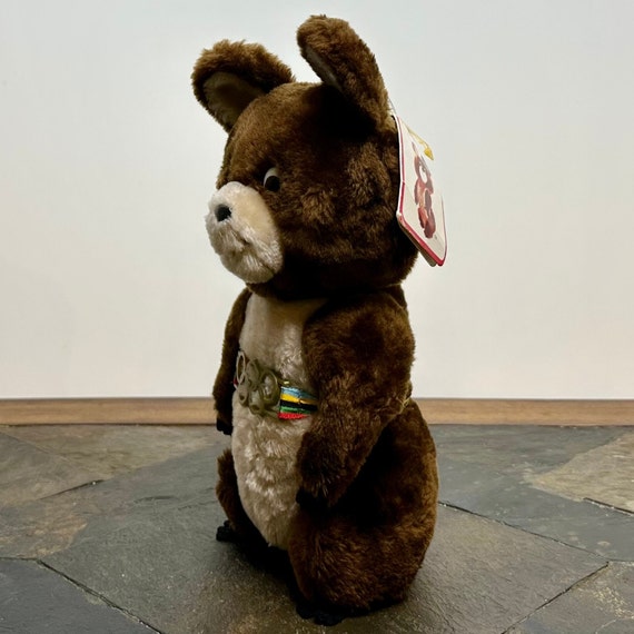 Vintage 1980 R Dakin and Co - Misha Bear Moscow Olympics Official