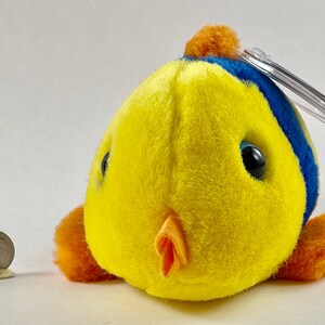 Vintage Copyright 1994 MJC - Swibco Puffkins - Jules The Striped Fish Plush Style 6692 bild 2