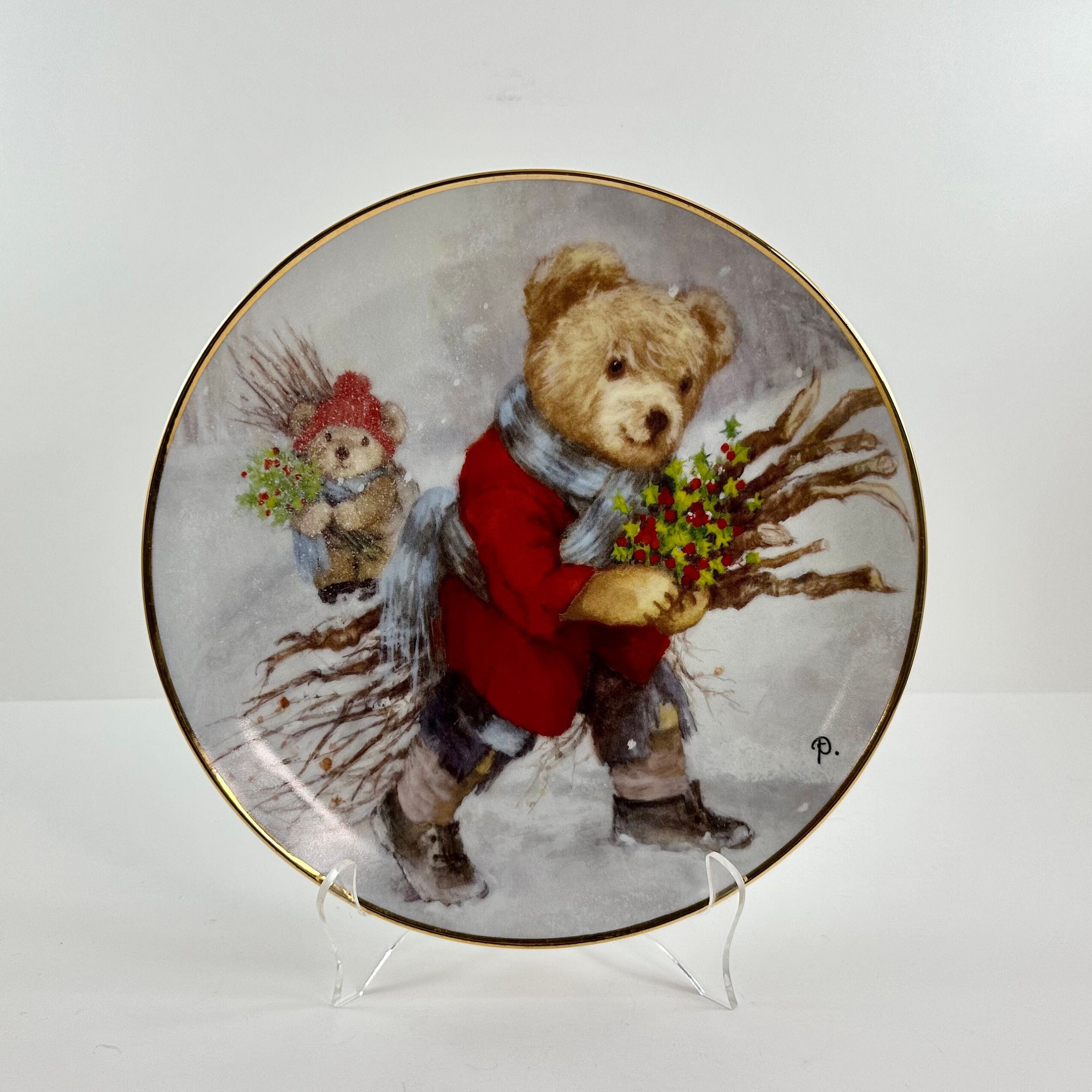 Franklin Mint Teddy Bear Plate Collection - Etsy