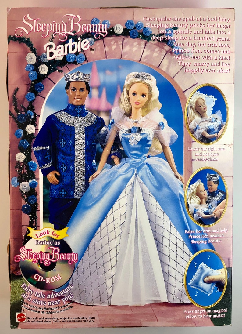 Vintage 1998 Sleeping Beauty Barbie Doll 20489 by Mattel | Etsy