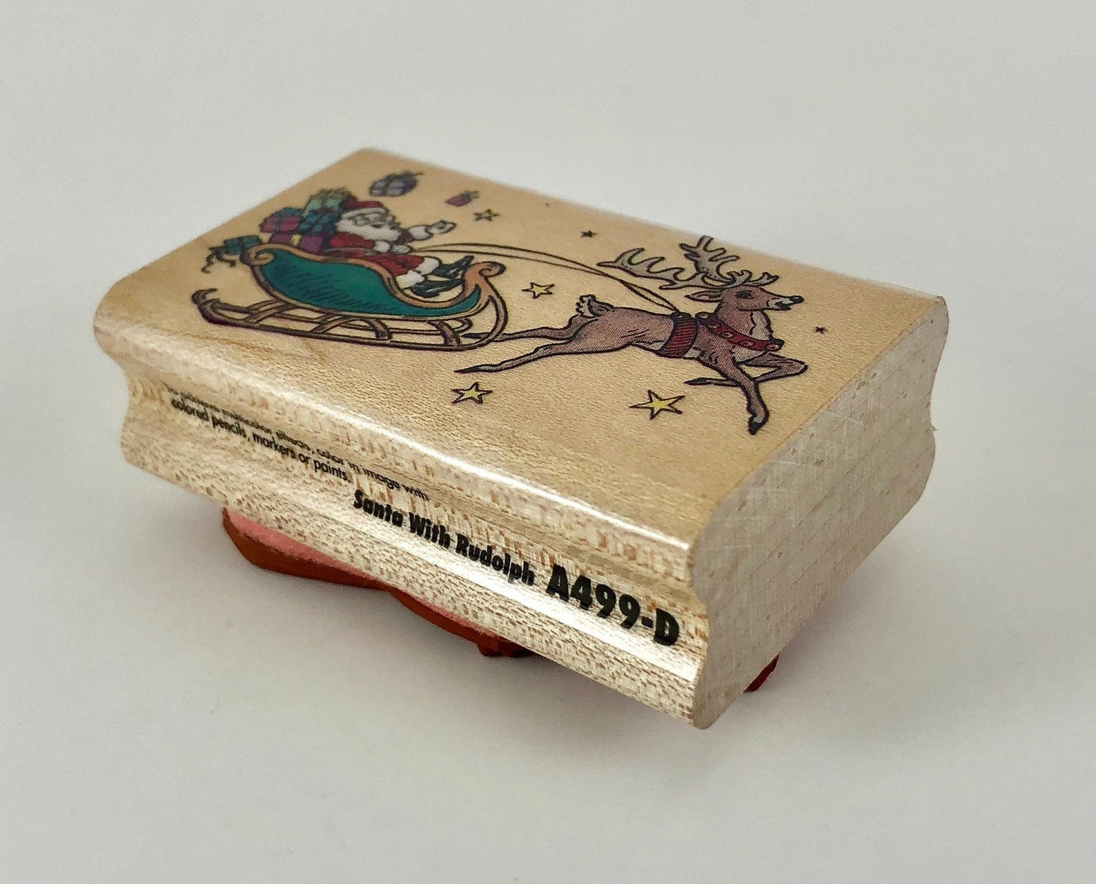 Vintage 1990s Rubber Stampede Berkeley CA Santa With Etsy