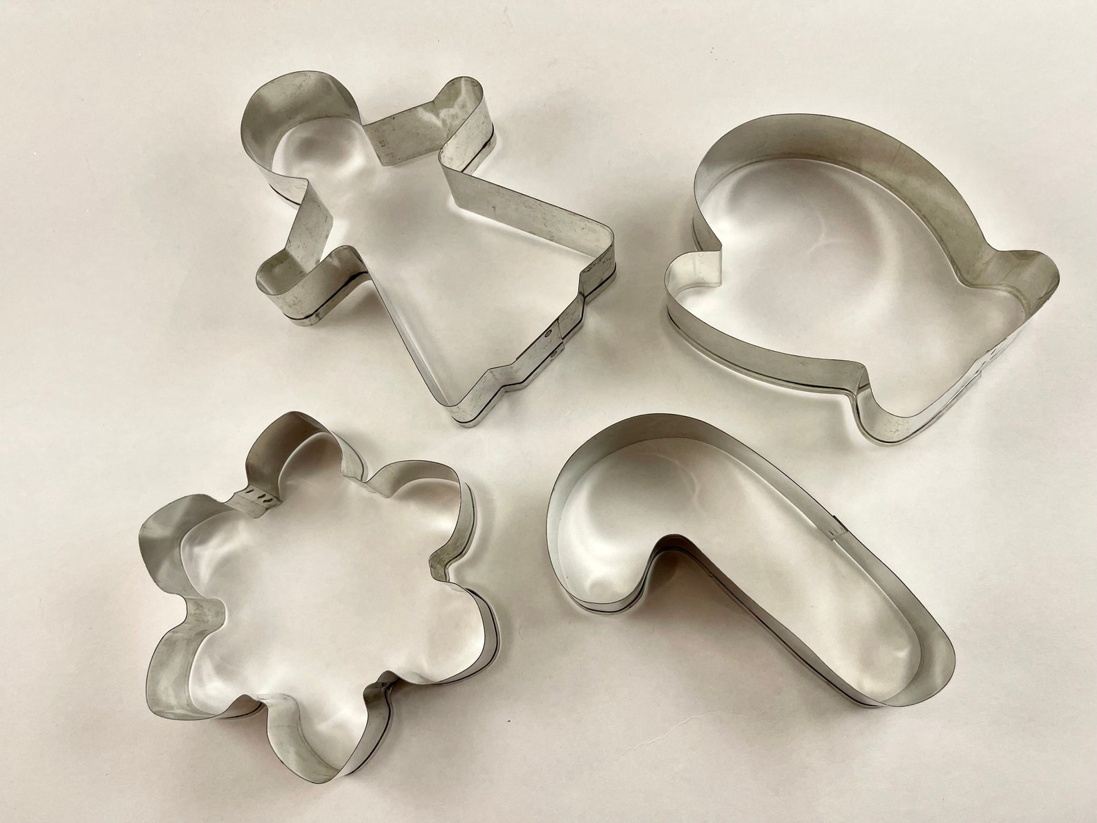 Vintage 1980s Set of 4 Metal Cookie Cutters Snowflake - Etsy