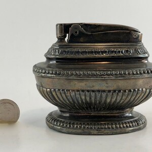 Vintage 1940s Ronson - Queen Anne Silver Plated Table Wick Lighter - Etsy