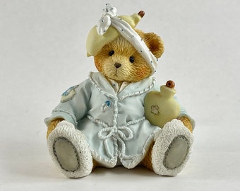 Cherished Teddies Figurine: 1994 Enesco "Kiss The Hurt" Resin Bear