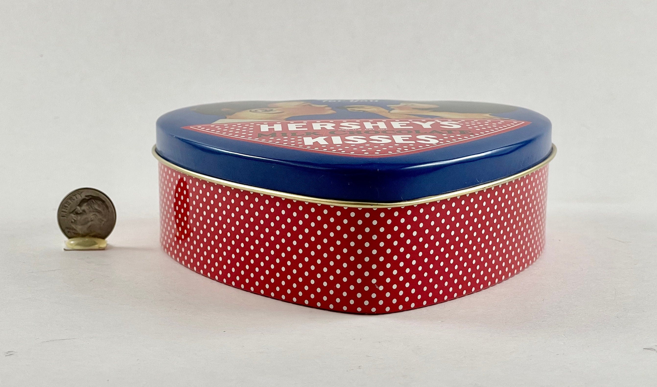 Vintage 1992 Hershey's Kisses Heart Tin: 