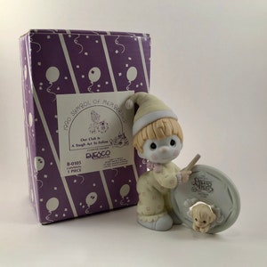 Vintage 1990 Precious Moments Figurine: Enesco Club Member Clown