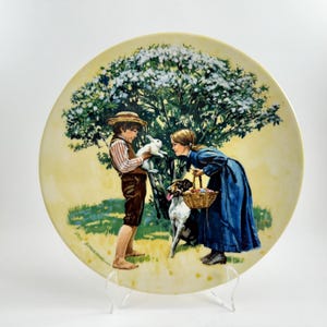 Vintage 1980 Bradford Exchange - Knowles - The Americana Holidays Collection - &quot;Easter&quot; Ltd Ed Porcelain Collectible Plate