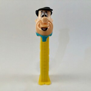 Vintage 1992 Hanna Barbera Productions Inc Yellow Fred Flintstone 4.9 Pez Dispenser - Free Shipping
