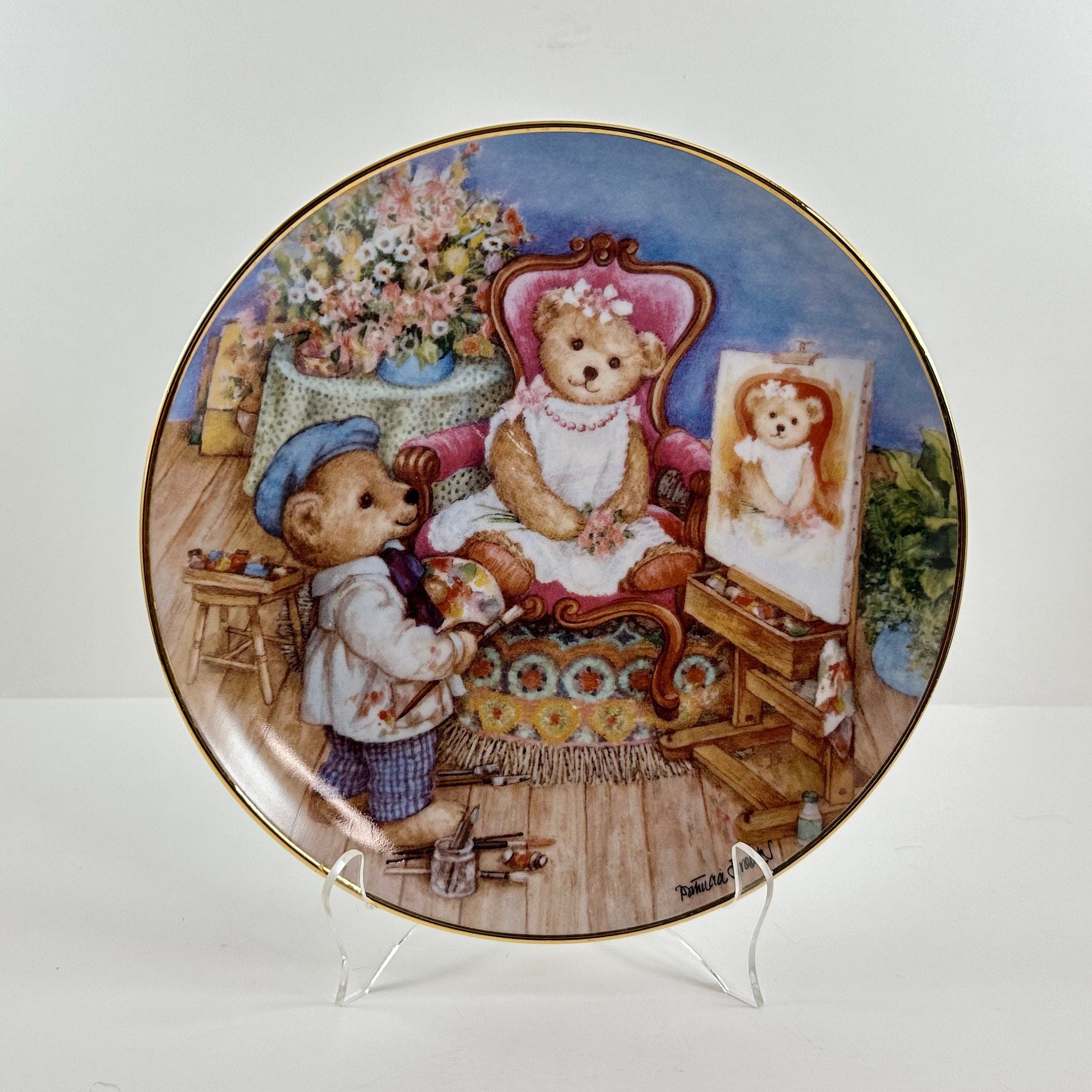 Franklin Mint Teddy Bear Plate Collection - Etsy