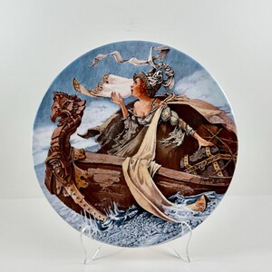 Vintage 1981 Canterbury Tales Plate: The Man Of Laws Tale, Ltd Ed