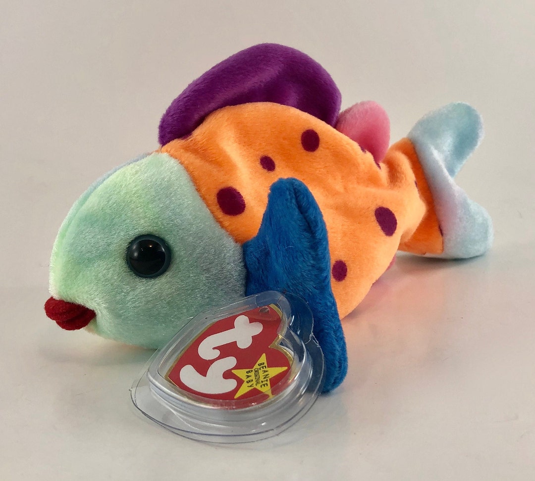Vintage Copyright 1999 TY Beanie Babies Collection - Lips the Fish ...