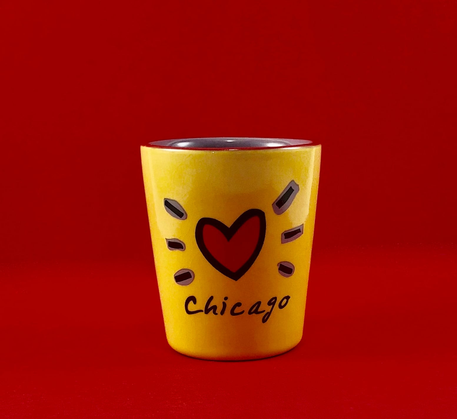 Vintage Bright Yellow Luke-a-tuke Ceramic 