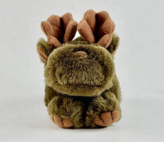 Vintage 1994 Puffkins Gus The Moose Plush Keychain