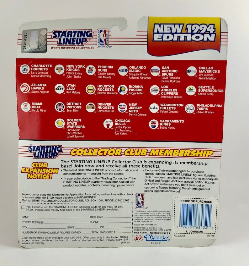 Vintage 1994 Starting Lineup Sports Superstar Collectibles Etsy
