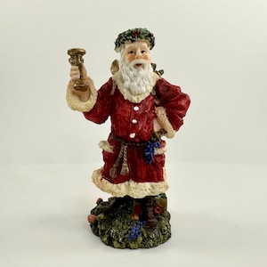 Vintage 1992 International Resourcing Svcs Inc - The International Santa Claus Collection - &quot;England&quot; Father Christmas Resin Figurine SC02