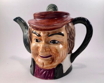 Vintage 1950s Toby Character Teapot w/Lid