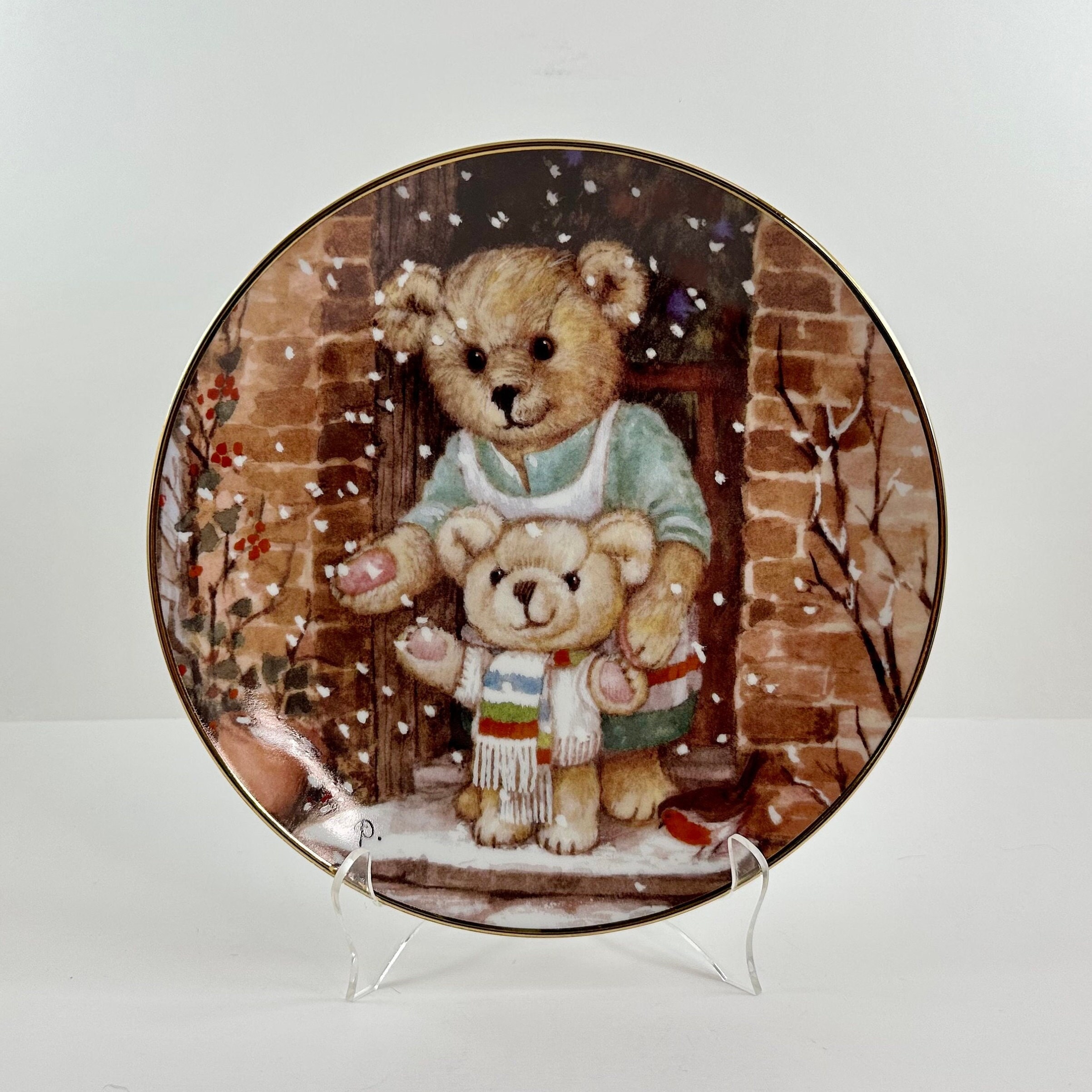 Franklin Mint Teddy Bear Plate Collection - Etsy