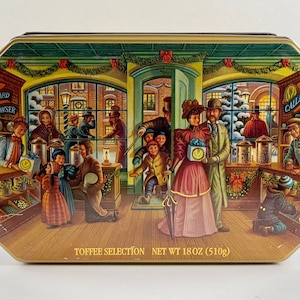 Vintage 1997 Limited Edition Callard & Bowser&#39;s Holiday Tin - Early Victorian Collectible Tin - Free Shipping