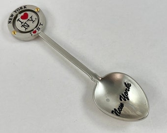Vintage &quot;I Love New York&quot; Souvenir Spoon - Collectible Spinner Spoon