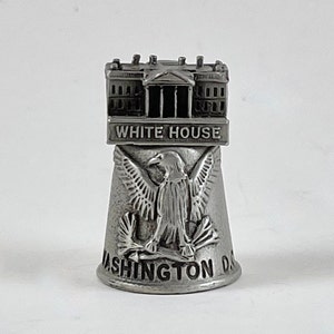 Vintage 1980s Washington, DC white House Collectible Pewter Souvenir ...