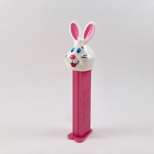 Vintage 1998 Classic Pink Easter Bunny 4.9 Pez Dispenser - FREE Shipping