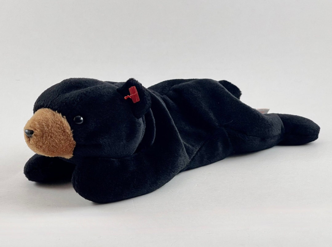 Vintage 1993 Blackie Bear TY Beanie Baby 6th Gen Tush Tag