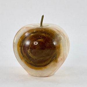 Vintage 1970s Small Marble Apple