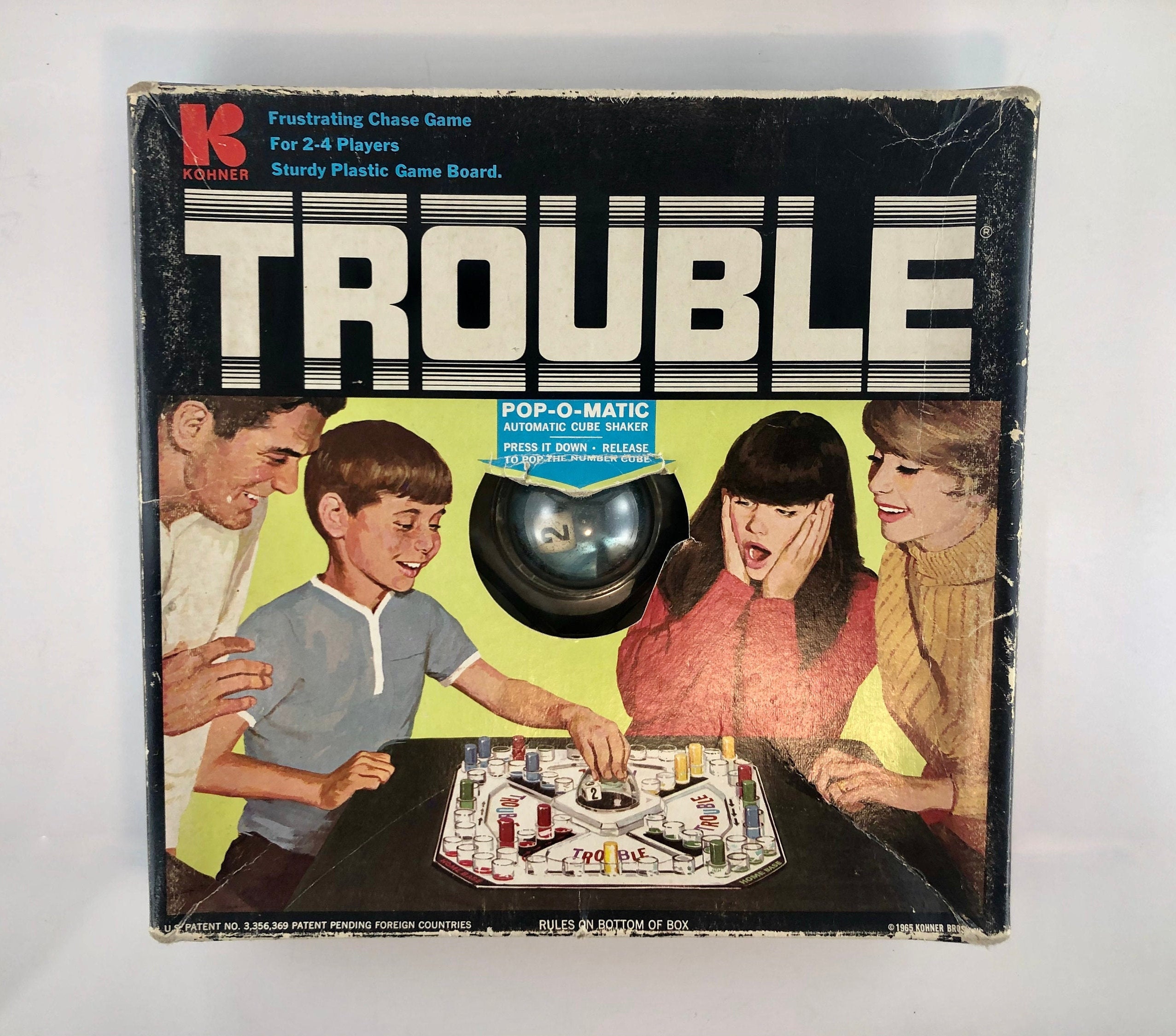 Vintage 1965 Kohner Bros Inc the Game of trouble - Etsy Israel