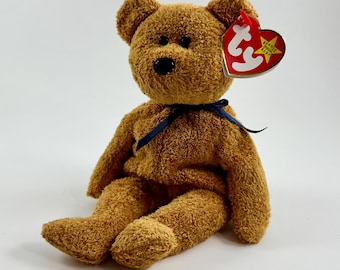 Vintage Fuzz the Bear TY Beanie Baby - 1999 Collectible