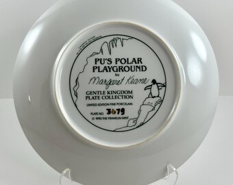 Margaret Keane Collectible Plate: Pu's Polar Playground, Franklin