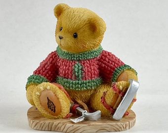 Vintage Cherished Teddies Figurine: Jerome with Ice Skates