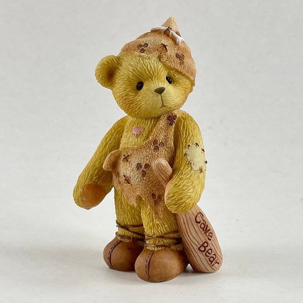 Vintage 1998 Cherished Teddies by Enesco Designed by Priscilla Hillman - Hunter "Me Cavebear, You Friend" Resin Figurine 354104