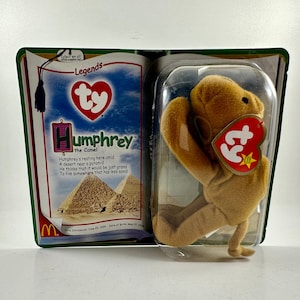 Vintage 2000 McDonald's "Teenie Beanie Babies 2000" TY - Legends - Humphrey The Camel - Free Shipping