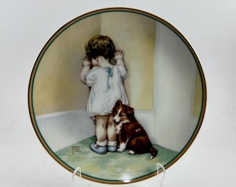 Vintage "In Disgrace" Collectible Plate - Bessie Pease Gutmann - 1985 Hamilton Collection