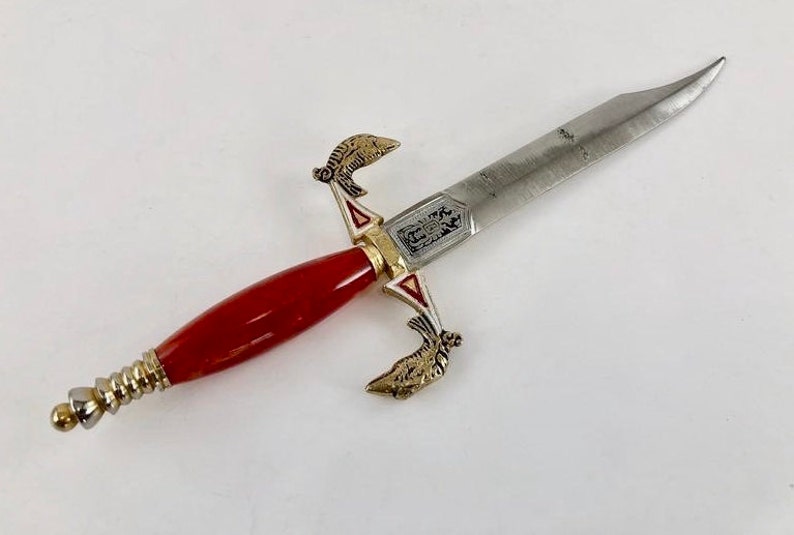 Free Shipping Miniature 7 12 Sword Letter Opener Vintage 1950s Toledo