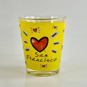 Vintage Luke-A-Tuke Glass &quot;San Francisco&quot; Souvenir Shot Glass - Free Shipping