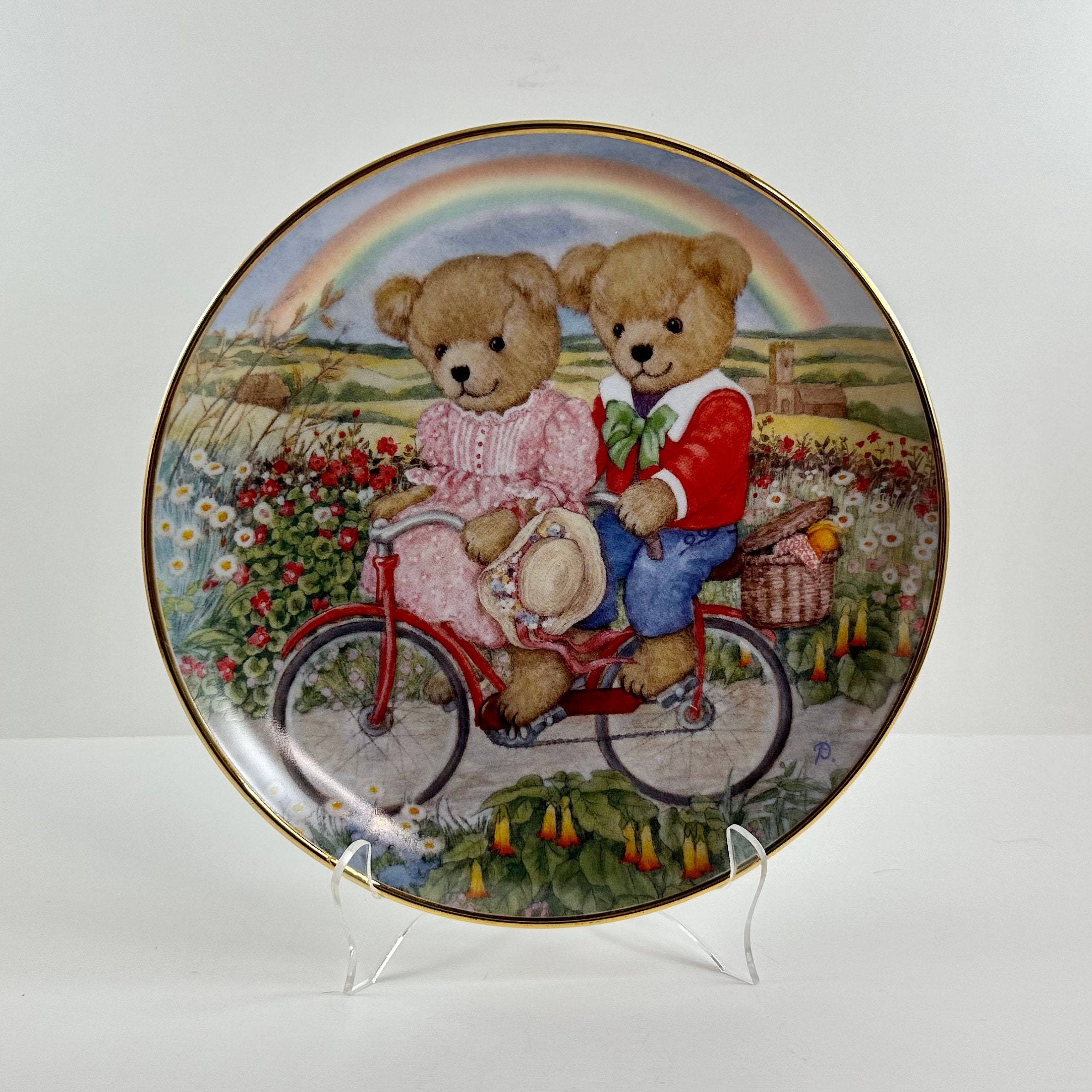 Franklin Mint テディベア 絵皿 3枚セット コレクションプレート Franklin Mint テディベア 絵皿 3枚セット コレクションプレート