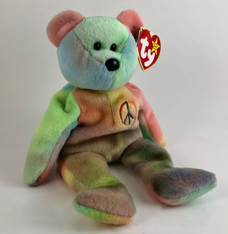 Vintage Copyright 1996 TY Beanie Babies Collection Peace