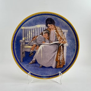 Vintage &quot;Mother&#39;s Day&quot; Plate: 1987 Bradford Exchange Collectible