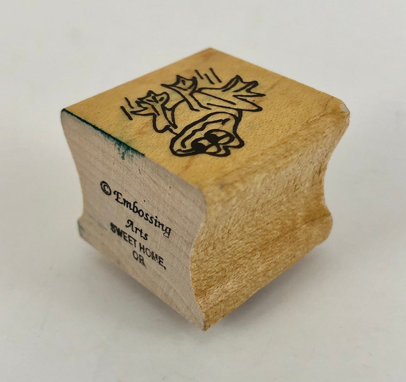 OR Vintage 1990s Embossing Arts Sweet Home Free Shipping Hopping Frog