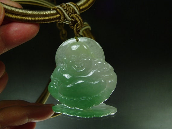 Huge Jadeite Buddha Pendant Natural Green Jade - Green Jade Buddha Pendant Huge Jadeite Buddha Pendant Natural Green Jade - Green Jade Buddha Pendant