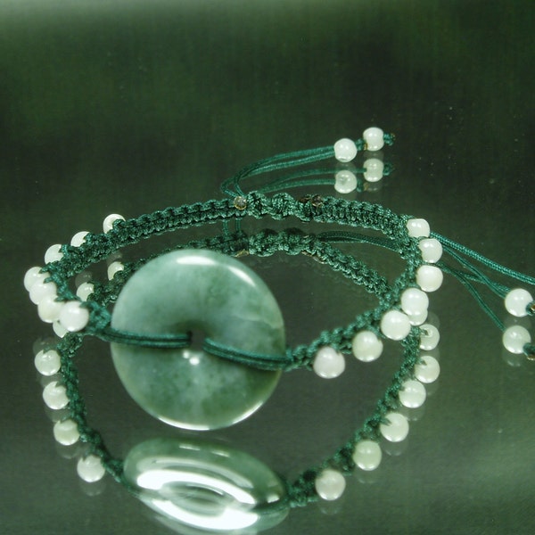 Guatemala Blue Jadeite Bangle/ Genuine Jadeite Jade Bracelet/ Hand Knot Jadeite Jade Bangle/ Peace